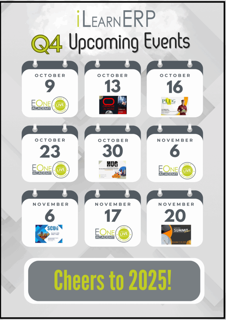 Oct Q4 Events